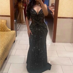 Elegant Black Evening Gown